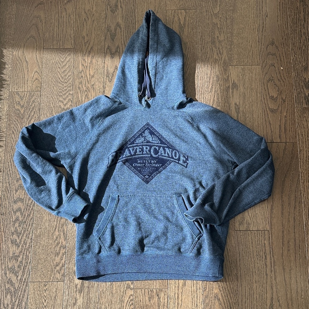 Roots Blue Beaver Canoe Hoodie